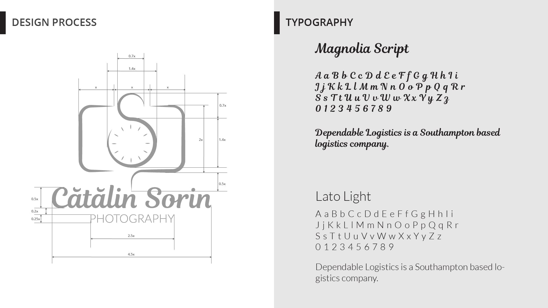 Catalin Sorin Photography – Typography