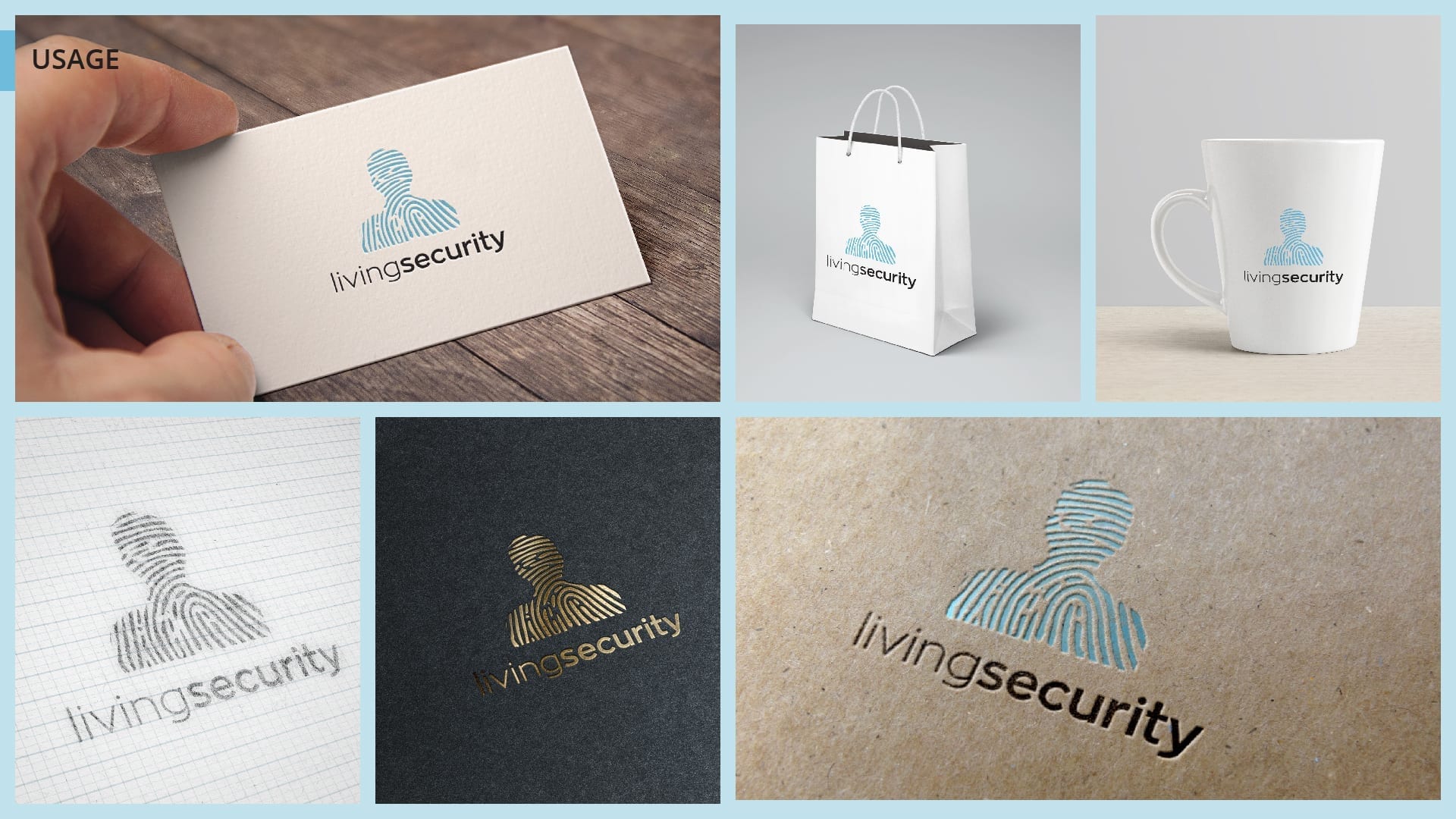Living Security – Logo Presentation_Interior Mock-ups